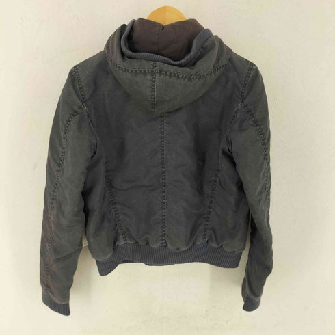 ダナキャランニューヨークジーンズ DKNY JEANS フーデッド 中綿 ショートブルゾン Y2K レディース 4
