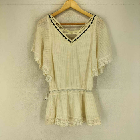 セシルマクビー CECIL McBEE Y2K フェアリーグランジ 森ガール 姫カジ レース ブラウス レディース JPN:M