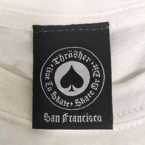 スラッシャー THRASHER 00S スペードタグ フレイム ファイヤーパターン S/S クルーネック Tシャツ メンズ import:XL