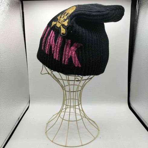 AVIR PINK Y2K スカル ワッペン ニット帽 メンズ