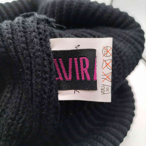 AVIR PINK Y2K スカル ワッペン ニット帽 メンズ