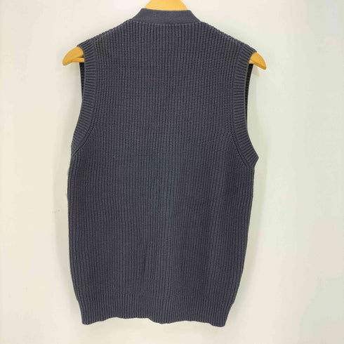 ジョルジオアルマーニ Giorgio Armani GOLF イタリア製 リブ編み Vネック ニットベスト メンズ EUR:48