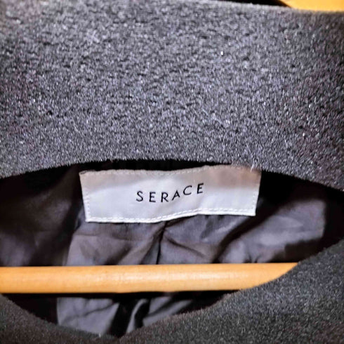 SERACE 2way over melton soutien collar coat 2wayオーバーメルトンステンカラーコート レディース JPN:M