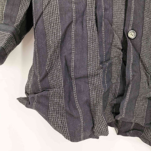 ジョルジオアルマーニ Giorgio Armani 90s 黒タグ イタリア製 ストライプ L/S カスリシャツ メンズ EUR:46