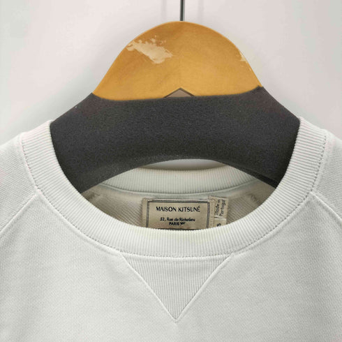 メゾンキツネ MAISON KITSUNE カレッジロゴ コットンスウェットプルオーバー レディース XS