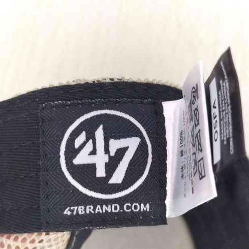 フォーティセブンブランド 47 BRAND ADJUSTABLE チームロゴ刺繍メッシュベースボールキャップ つば裏緑 メンズ ONE SIZE