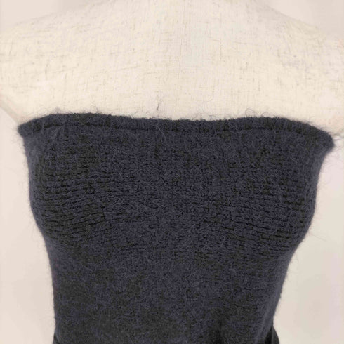 ザラ ZARA KNIT PEPLUM TOP WITH BOW レディース import:S