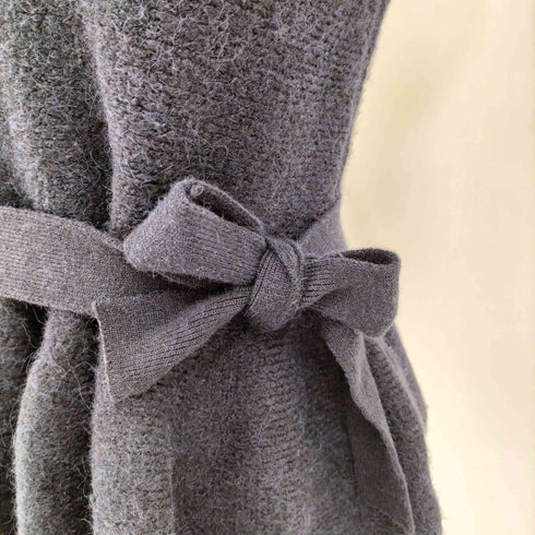 ザラ ZARA KNIT PEPLUM TOP WITH BOW レディース import:S