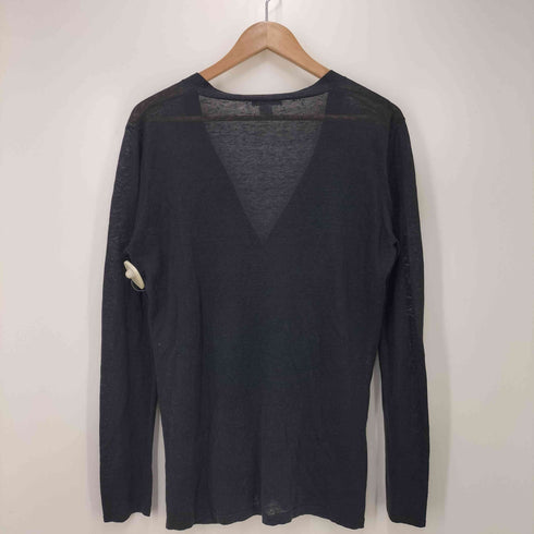 マックスマーラ MAX MARA 白タグ リネン100 Vネック ハイゲージ カーディガン レディース import:M