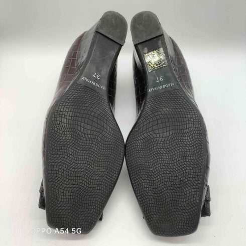 LEGATA MADE IN ITALY イタリア製 クロコ 型押し パンプス レディース EUR:37