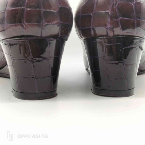LEGATA MADE IN ITALY イタリア製 クロコ 型押し パンプス レディース EUR:37