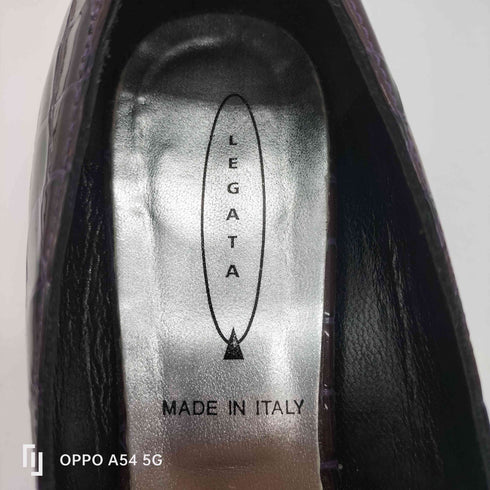 LEGATA MADE IN ITALY イタリア製 クロコ 型押し パンプス レディース EUR:37