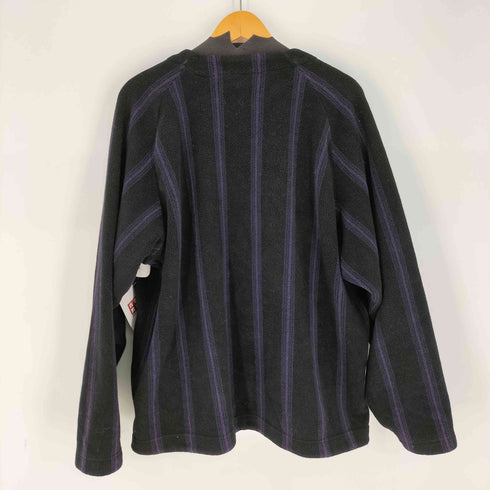 ユニクロ UNIQLO ストライプ フリース カーディガン メンズ JPN:XL