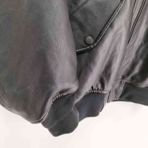 ジーユー GU フェイクレザーリバーシブルブルゾン メンズ import:XL