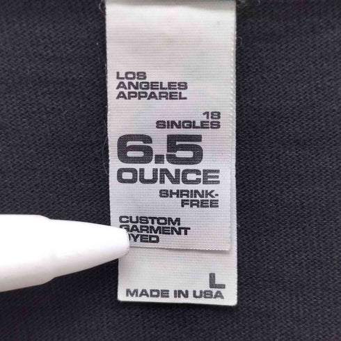 ロサンゼルスアパレル Los Angeles Apparel USA製 6.5OUNCE 長袖Tシャツ メンズ L