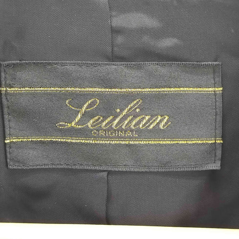 レリアン Leilian ノーカラー ジャケット ラメ シングルボタン サイドポケット レディース JPN:11号