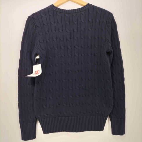 ポロラルフローレン POLO RALPH LAUREN ポニー刺繍 ケーブル編み コットンニット レディース import:M