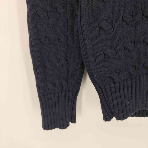 ポロラルフローレン POLO RALPH LAUREN ポニー刺繍 ケーブル編み コットンニット レディース import:M