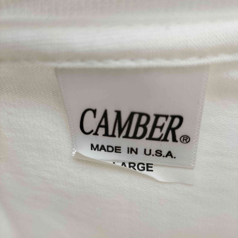 キャンバー CAMBER USA製 スタンドネック L/S 無地 Tシャツ メンズ import:L