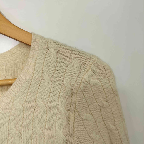 ポロバイラルフローレン Polo by RALPH LAUREN カシミヤ100 ケーブル編み カーディガン レディース import:XL