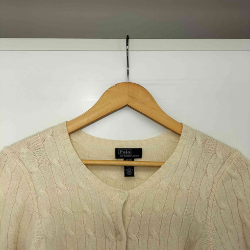 ポロバイラルフローレン Polo by RALPH LAUREN カシミヤ100 ケーブル編み カーディガン レディース import:XL