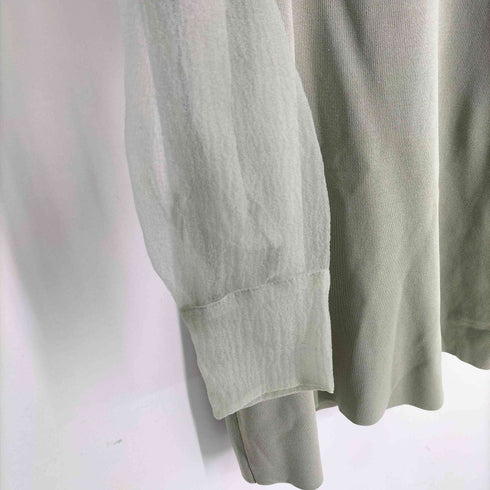 ザラ ZARA オーガンザ ニット ワンピース レディース import:M