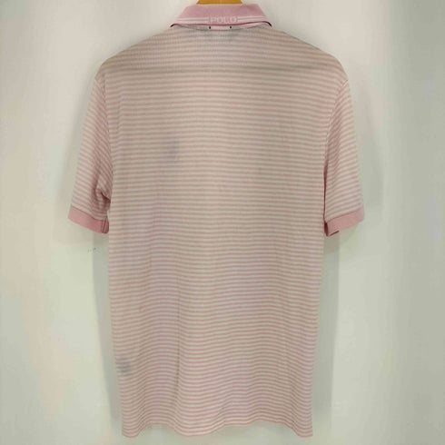 ポロゴルフラルフローレン POLO GOLF RALPH LAUREN PRO FIT ビックポニー刺繍 ボーダー S/S ポロシャツ メンズ import:M