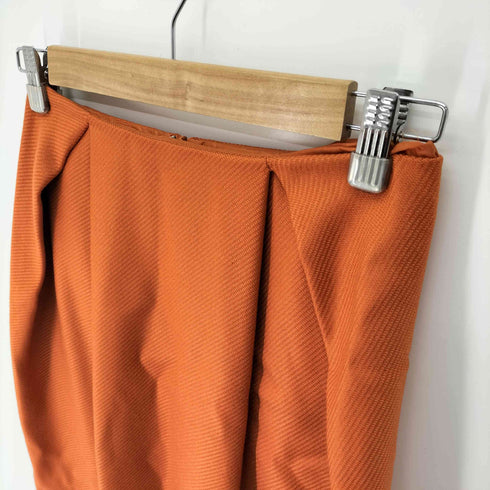 ジルサンダー JIL SANDER イタリア製 1タック カシミヤ混 ウール ミディ タイト スカート レディース 34