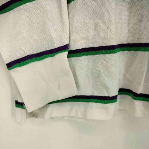ポロゴルフラルフローレン POLO GOLF RALPH LAUREN PRO FIT ポニー刺繍 ボーダー L/S ポロシャツ メンズ import:M