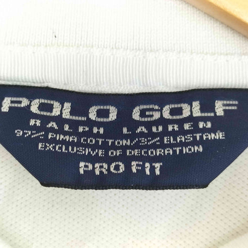 ポロゴルフラルフローレン POLO GOLF RALPH LAUREN PRO FIT ポニー刺繍 ボーダー L/S ポロシャツ メンズ import:M
