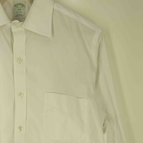 ブルックスブラザーズ BROOKS BROTHERS MILANO FIT コットン L/S レギュラーカラーシャツ メンズ 15 1/2 2/3