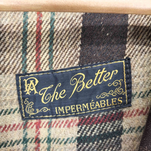 THE BETTER 50~60s CHIC ジッパー クルミボタン ダブル レザー コート ユーロ メンズ