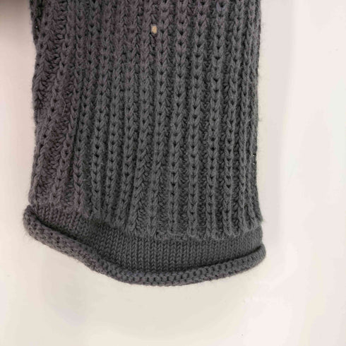 アルマーニコレツィオーニ ARMANI COLLEZIONI 80s~90s 白タグ イタリア製 リブ編み 襟付き ニット メンズ EUR:48