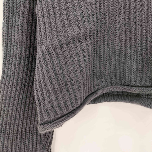 アルマーニコレツィオーニ ARMANI COLLEZIONI 80s~90s 白タグ イタリア製 リブ編み 襟付き ニット メンズ EUR:48