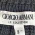 アルマーニコレツィオーニ ARMANI COLLEZIONI 80s~90s 白タグ イタリア製 リブ編み 襟付き ニット メンズ EUR:48