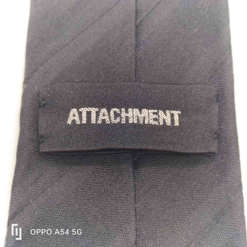 アタッチメント ATTACHMENT シルク 100% ネクタイ 絹 レジメンタルストライプ ハンドメイド メンズ