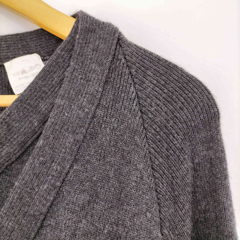 ジョルジオアルマーニ Giorgio Armani 90s 黒タグ イタリア製 フェイクレイヤード Vネック ウールカーディガン メンズ EUR:48