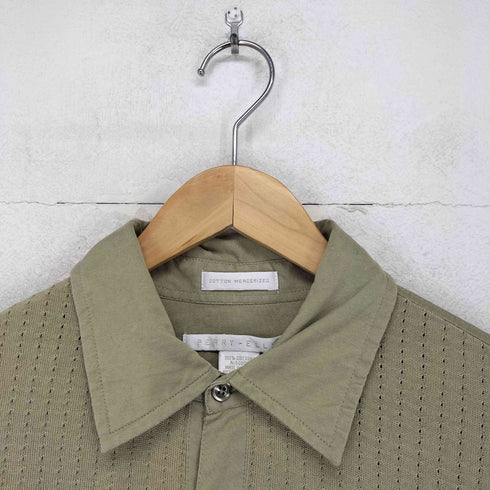 ペリーエリス PERRY ELLIS 総柄 2ポケット 半袖 シャツ メンズ import:M