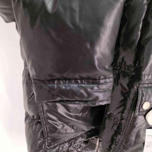 バーバリーブラックレーベル BURBERRY BLACK LABEL フォックスファー 2WAY 裏地ノバチェック グースダウンジャケット メンズ JPN:M