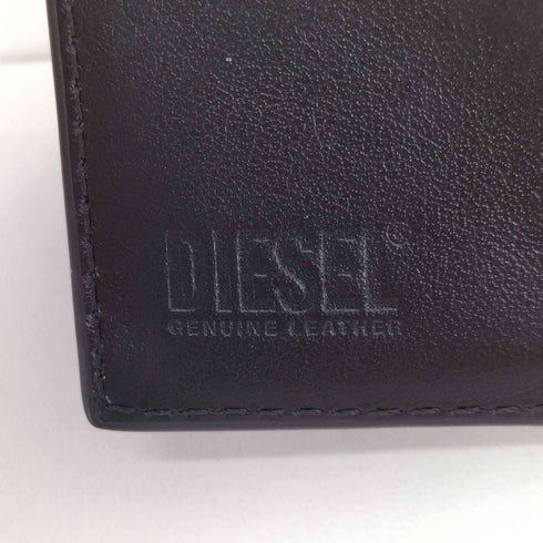 ディーゼル DIESEL メタルオーバルDロゴ フェイクレザー 三つ折りウォレット メンズ