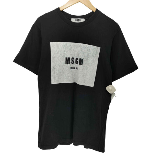 エムエスジーエム MSGM ボックスロゴ Tシャツ メンズ import:XS