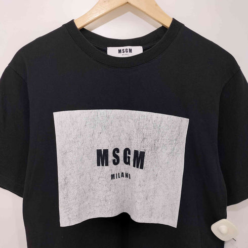 エムエスジーエム MSGM ボックスロゴ Tシャツ メンズ import:XS