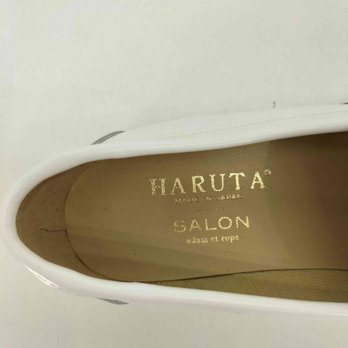 ハルタ HARUTA WHITE LOAFER コインローファー レディース 24 1/2