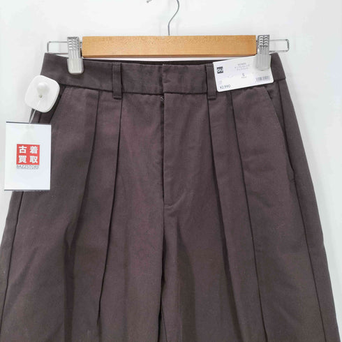 ジーユー GU チノバレルレッグタックパンツ レディース JPN:S