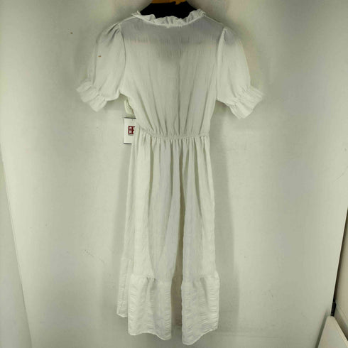 THE BROADCLOTH STRIPE パールボタン フリルワンピース レディース import:M