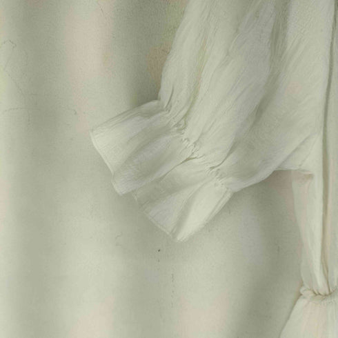 THE BROADCLOTH STRIPE パールボタン フリルワンピース レディース import:M