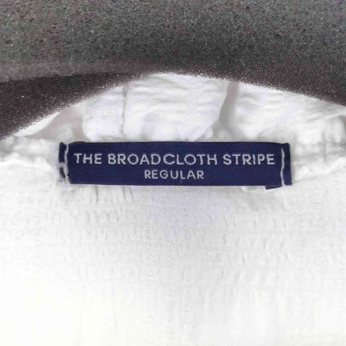 THE BROADCLOTH STRIPE パールボタン フリルワンピース レディース import:M