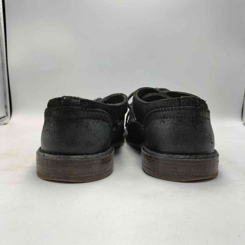 ドルチェアンドガッバーナ DOLCE&GABBANA イタリア製 DERBY CROSTA RETRO STONE WASH レザー ブーツ 穴あき サマーシューズ メンズ 7