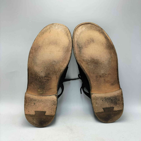ドルチェアンドガッバーナ DOLCE&GABBANA イタリア製 DERBY CROSTA RETRO STONE WASH レザー ブーツ 穴あき サマーシューズ メンズ 7