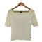 カルバンクライン CALVIN KLEIN コットン ショートスリーブ ボートネック Tシャツ レディース import:M